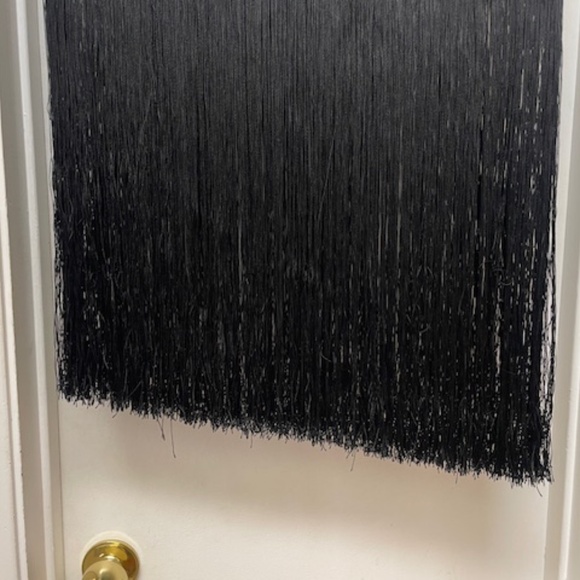 Helmet Lang Black Lamb Leather and Fringe Skirt EUC - Picture 12 of 14